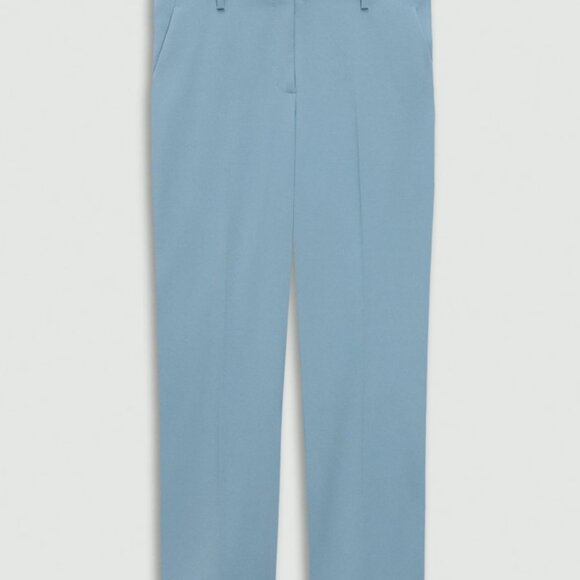 THEORY Treeca 2 SKY Blue Traceable Wool Cropped Pant NWT (flawed) Size 18 - Picture 15 of 15
